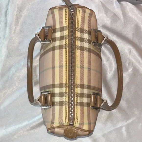 Burberry Pink Nova Check Satchel - Picture 12 of 16